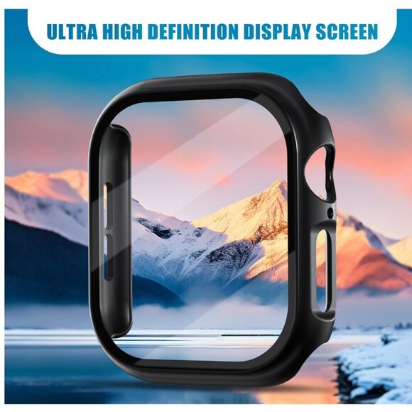 2 Pack Case for Apple Watch Screen Protector, Hard PC Case, Slim Apple Watch Cov - Picture 2 of 6